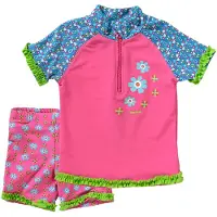 Playshoes Uimapuku sininen / vaaleansininen / vihreä / vaaleanpunainen