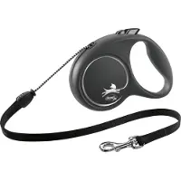 Flexi - Kelatalutin Black Design Cord Hopea, M, 5m, max 20kg - Koirat - Kaulapannat