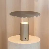 Piet Hein Pöytävalaisin , Tempel280, himmennettävä, Metallinsävyinen, Makuuhuone, Alumiini, Design