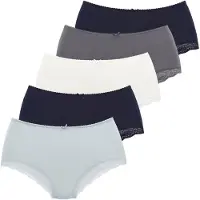 LASCANA Alushousut marine / vaaleansininen / tummanharmaa / valkoinen
