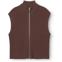 Rethinkit Studios Wool Zip Vest Oslo - Brown - M