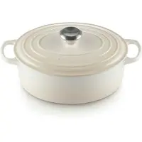 Le Creuset - Signature Valurautapata soikea 27 cm 4,1 L Meringue
