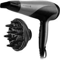 Remington Ionic Dry 2200 D3190S, 2200 W -hiustenkuivaaja, musta, hopea