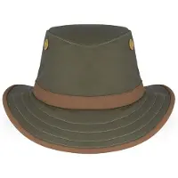 Tilley TWC7 Outback Waxed Cotton Green/British Tan 7 (56 cm)