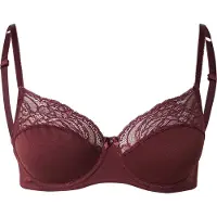 Hunkemoller Sophie Non-Padded Underwired Bra - Burgundy - 90 C
