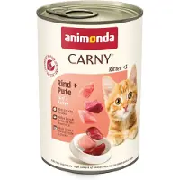 Animonda Carny 24x400g Kitten nauta & kalkkuna -kissanruoka
