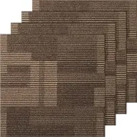 Vevor -mattolaatat, uudelleenkäytettävät, 24" x 24" matoneliöt, joissa on pehmuste, pehmeät pehmustetut mattolaatat, helppo asentaa tee-se-itse makuuhuoneeseen, olohuoneeseen (24 laattaa, sekoitettu ru