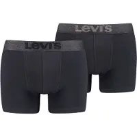 Levi's Levis Men Mel Wb Boxer Brief Org Co 2P - Black - S