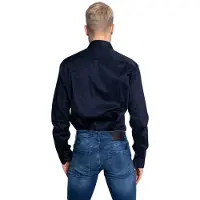 Armani Exchange for man. 8NZCBDZN10Z1510 Classic navy shirt (S), Casual, Party, Cotton, Long sleeve