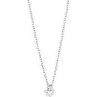 Sno of sweden Eira Pearl Circle Pendant Neck Silver and White 50c
