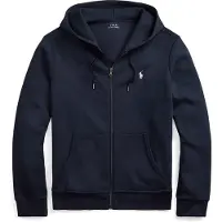 Ralph Lauren Double-Knit Full-Zip Hoodie - Navy - XS