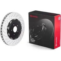 Brembo Jarrulevy 09A18713 edessä, tuuletettu, erittäin hiilihappoinen, 1 Kappale
