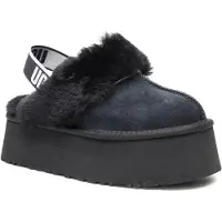 Ugg for woman. 1113474 Leather shoes W Funkette black (36), Flat, None, Casual, Homewear