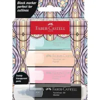 Faber-Castell Glassy Pastell, 4 kpl, Monivärinen, Pyöreä pää, Monivärinen, Suorakulmio, 1,5 mm (254694)