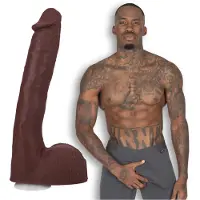 Doc Johnson Pressure - Realistic ULTRASKYN Dildo 25 cm - Chocolate