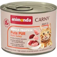 Animonda Carny 24 x 200g Single Protein Adult kalkkuna kissan märkäruoka