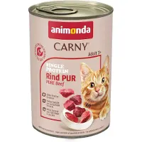 Animonda Carny 24 x 400g Single Protein Adult nauta kissan märkäruoka