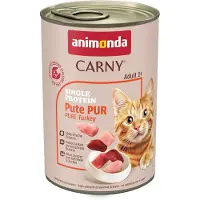 Animonda Carny 6 x 400 g Single Protein Adult kalkkuna kissan märkäruoka