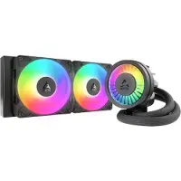 Arctic Cooling Liquid Freezer III Pro 240 A-RGB, All-in-one-nesteenjäähdytin, 12 cm, 131 m³/h, Musta, Valkoinen (ACFRE00182A)