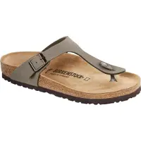 Birkenstock for man. 43391 Gizeh Birko-Flor Sandals (Regular Fit) grey (37), Flat, None, Casual