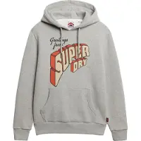 Superdry for man. M2014356A North Cali grey hooded jumper (XXL), Casual, Cotton