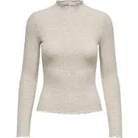 ONLY Onlemma L/S High Neck Top Noos Jrs - Cream - M