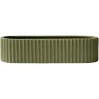 DBKD Stripe kynttilänjalka 30 cm Vihreä