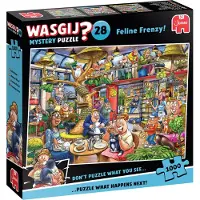 Royal Jumbo BV Wasgij Mystery 28 Feline Frenzy, Palapeli, 1000 palaa