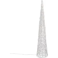 QAZQA Joulukuusi Läpinäkyvä 100cm Sis. LED IP44 - Coni