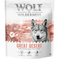 Wolf of Wilderness 4x1kg Adult Great Desert kalkkuna koiran kuivaruoka