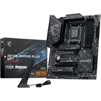 MSI X870E GAMING PLUS WIFI, AMD, Pistoke AM5, AMD Ryzen 7000 Series, AMD Ryzen 8000 Series, AMD Ryzen 9000 Series, Pistoke AM5, DDR5-SDRAM, 256 GB (7E70-001R)