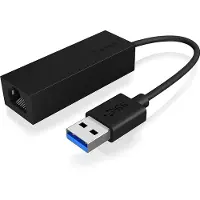 Icy Box – IB-AC501a, Langallinen, USB, Ethernet, 1000 Mbit/s, Musta