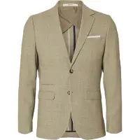 Selected Slmslim-Oasis Linen Blz Noos - Beige - 50