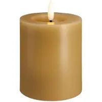 Moods & More LED pillar candle - Melted Honey mustard - 74x100 mm