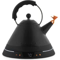 Alessi - MG32 Vedenkeitin 1,5L Musta/Oranssi