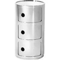 Kartell Componibili 3-osainen kromi