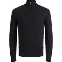 Jack & Jones Jjeemil Knit Half Zip Noos Jnr - Black - 176