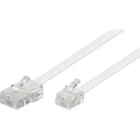 Goobay Modular telephone cable - Valkoinen - 6m