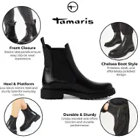 Tamaris Chelsea-bootsi musta