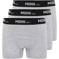 Moxx Paris Bokserishortsit harmaa / musta / valkoinen