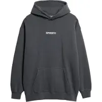 Superdry for man. M2013727A Loose-fitting hooded sweatshirt with printed micro-logo print grey (XL), Casual, Cotton