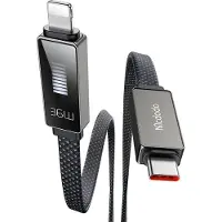 Mcdodo Laturikaapeli USB-C Salamannopea Lataus iPhonelle 1M LED