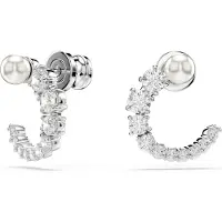 Swarovski Korvakoru 'Matrix' hopea / valkoinen