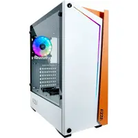 Azza APOLLO 430, Midi Tower, PC, Valkoinen, ATX, mikro ATX, Karkaistu lasi, Pelaaminen (Apollo 430W DF2)