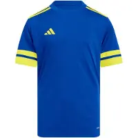 Adidas Toiminnallinen paita 'Squa25' kuninkaallisen sininen / sitruuna