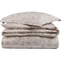 Lexington Fall Leaves Vuodesetti 220x220 + 50x60x2 - Vuodevaatesarjat Cotton Sateen Valkoinen - 12530001-2615-S305