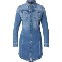 G-Star Pitched Hem Shirt Dress - Medium blue - Women