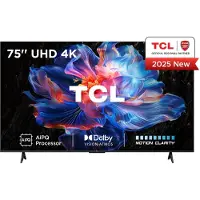 TCL 75V6C - 75" diagonaaliluokka (74,5" katselussa) - V6C-sarjan LED-taustavalaistu LCD-televisio - Smart TV - Google TV - 4K UHD (2160p) 3840 x 21...