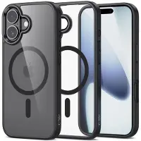 Tech-Protect iPhone 17 Magmat Kotelo - MagSafe-yhteensopiva - Musta / Kirkas