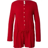 Hunkemoller Onesie Short Jersey Rib - Red - L